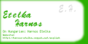 etelka harnos business card